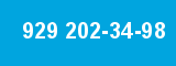 929 202-34-98 929 202-34-98